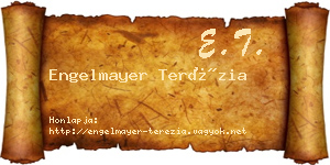 Engelmayer Terézia névjegykártya